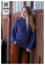 'Lavendeldröm' - genser med fletter