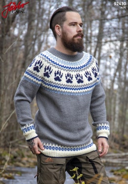 'O-Six' - genser med mønsterstrikket bærestykke